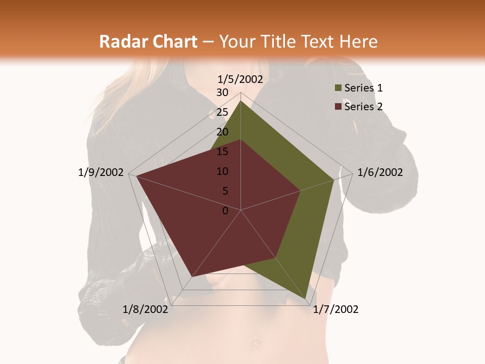 Beautiful Jeans Portrait PowerPoint Template