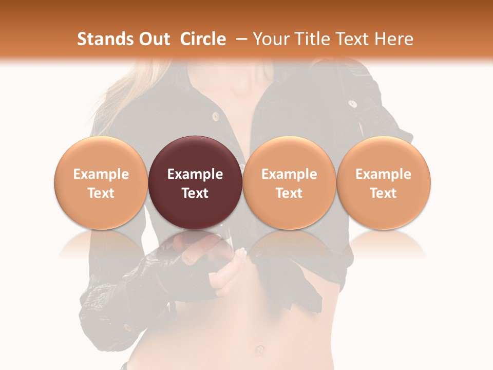 Beautiful Jeans Portrait PowerPoint Template