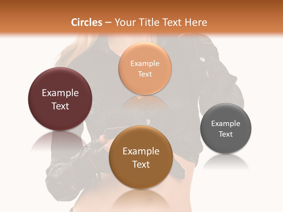 Beautiful Jeans Portrait PowerPoint Template