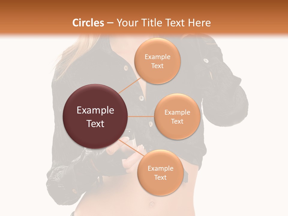 Beautiful Jeans Portrait PowerPoint Template