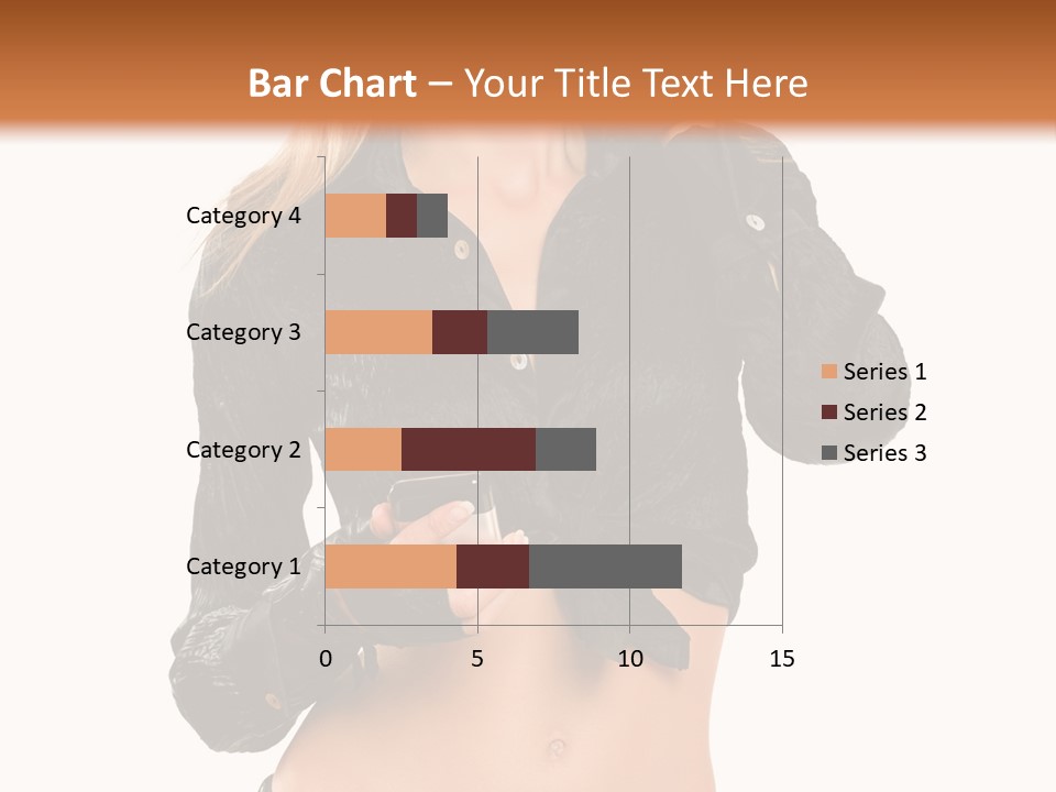 Beautiful Jeans Portrait PowerPoint Template