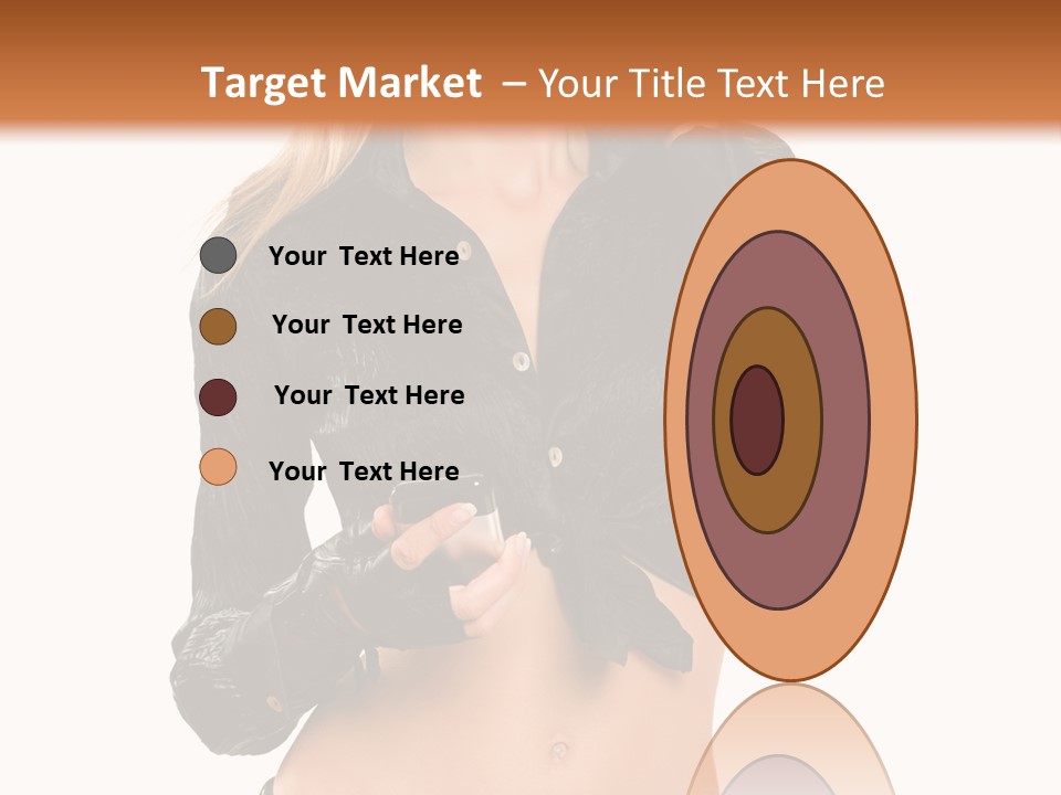 Beautiful Jeans Portrait PowerPoint Template