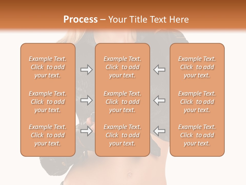 Beautiful Jeans Portrait PowerPoint Template