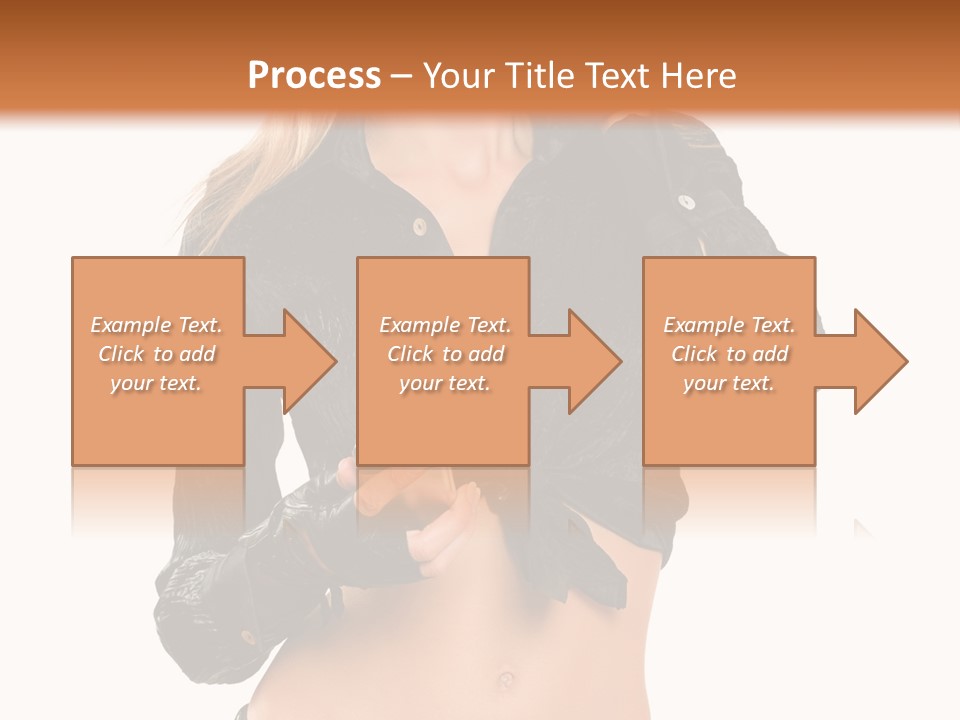 Beautiful Jeans Portrait PowerPoint Template