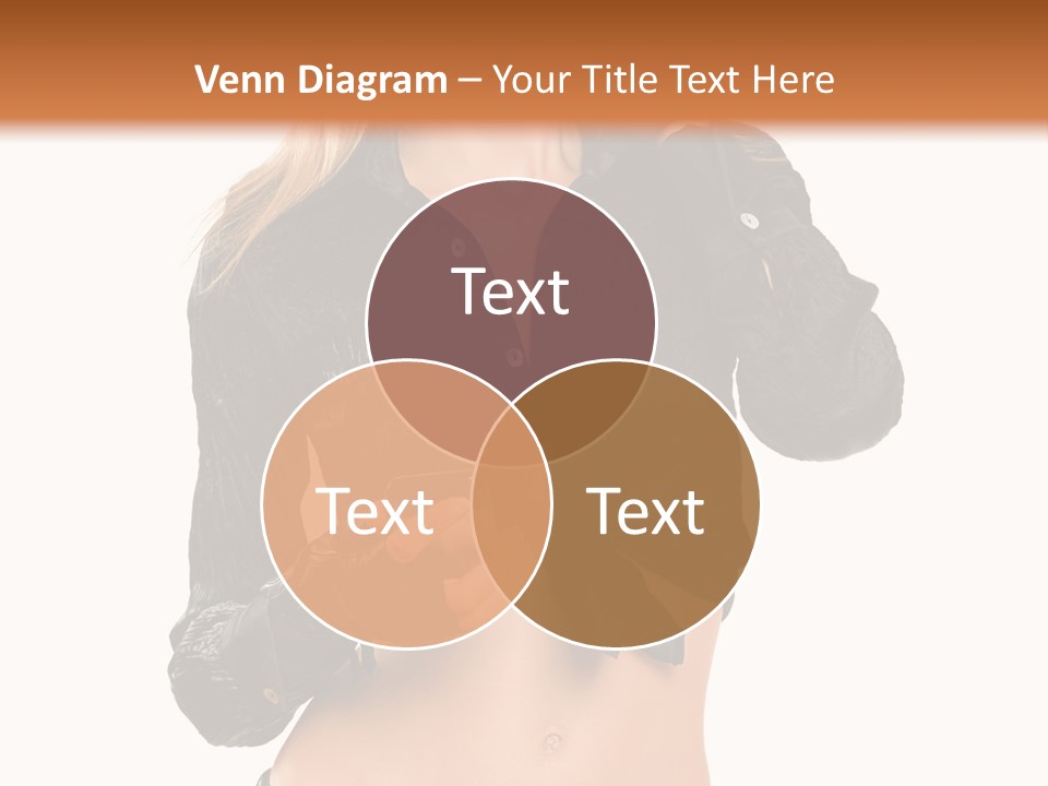 Beautiful Jeans Portrait PowerPoint Template