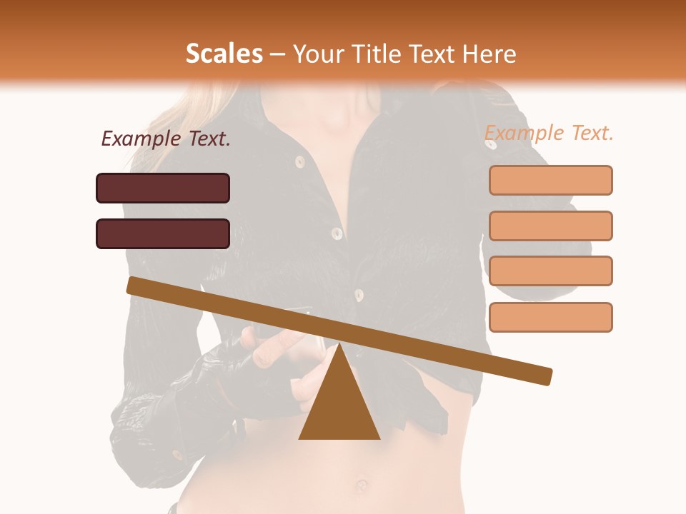 Beautiful Jeans Portrait PowerPoint Template