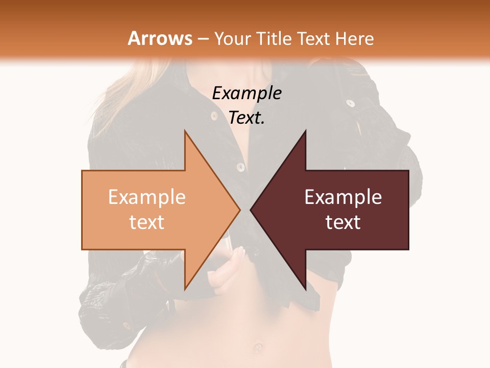 Beautiful Jeans Portrait PowerPoint Template