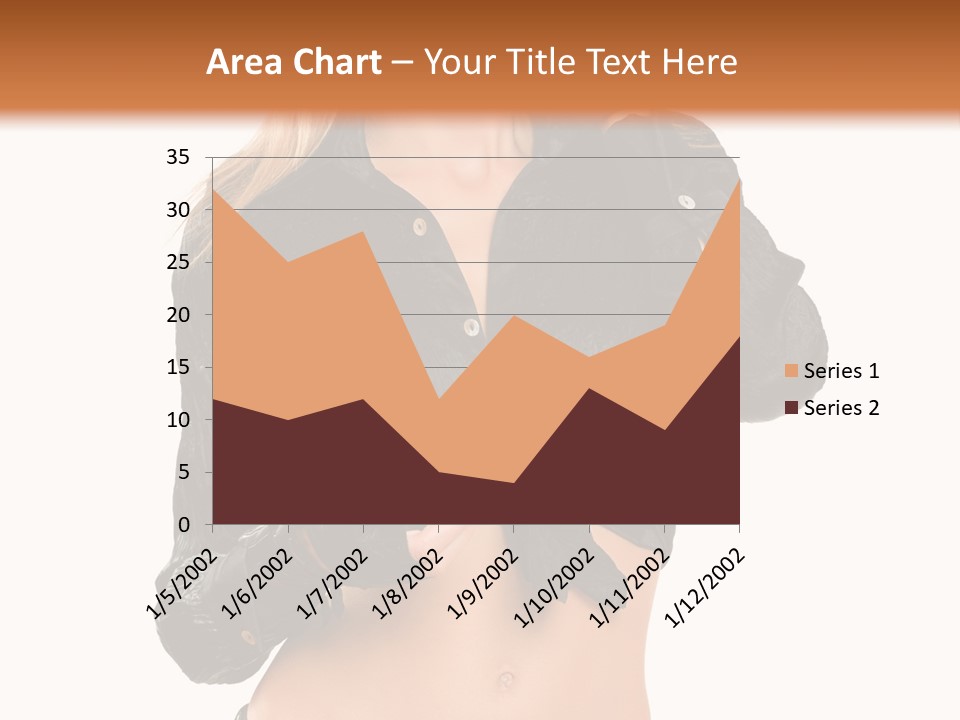 Beautiful Jeans Portrait PowerPoint Template