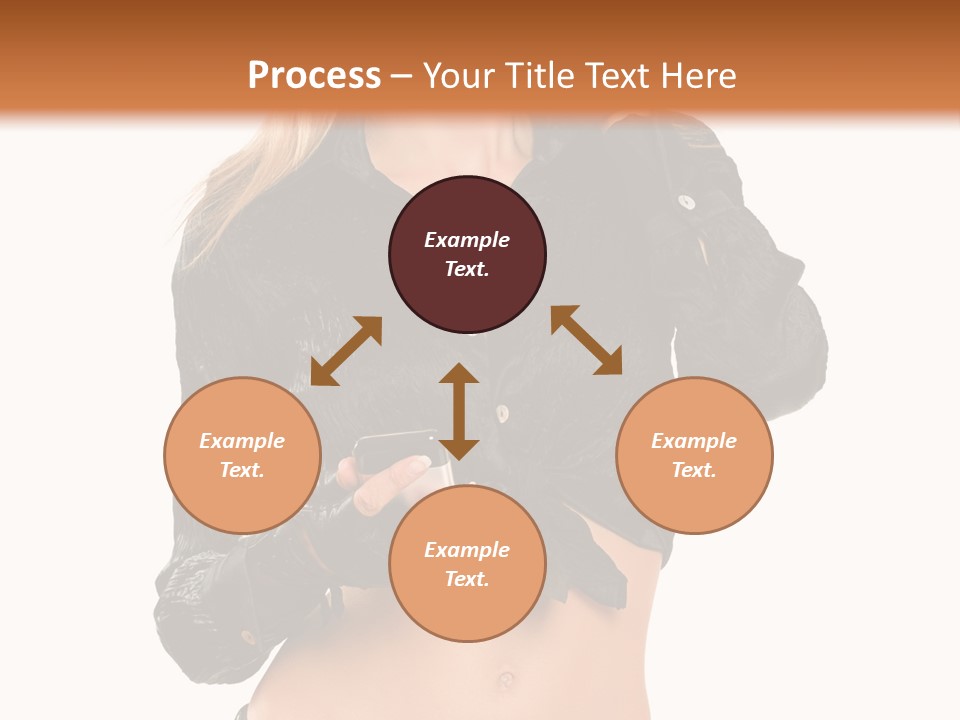 Beautiful Jeans Portrait PowerPoint Template