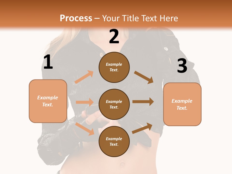 Beautiful Jeans Portrait PowerPoint Template