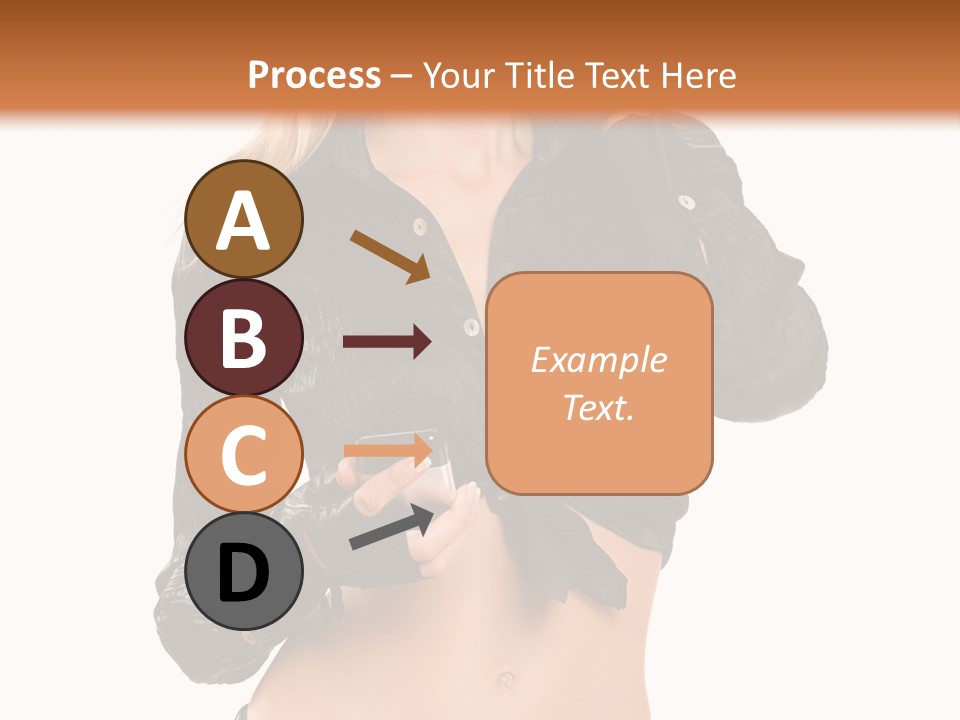 Beautiful Jeans Portrait PowerPoint Template