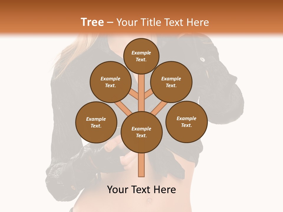 Beautiful Jeans Portrait PowerPoint Template