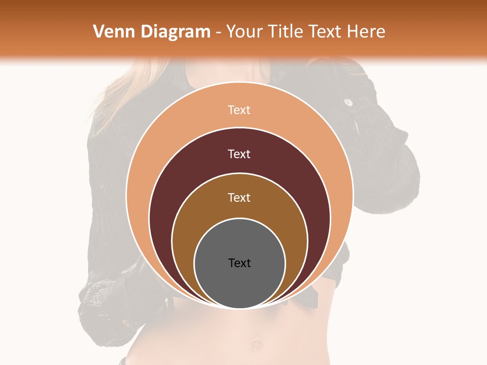 Beautiful Jeans Portrait PowerPoint Template