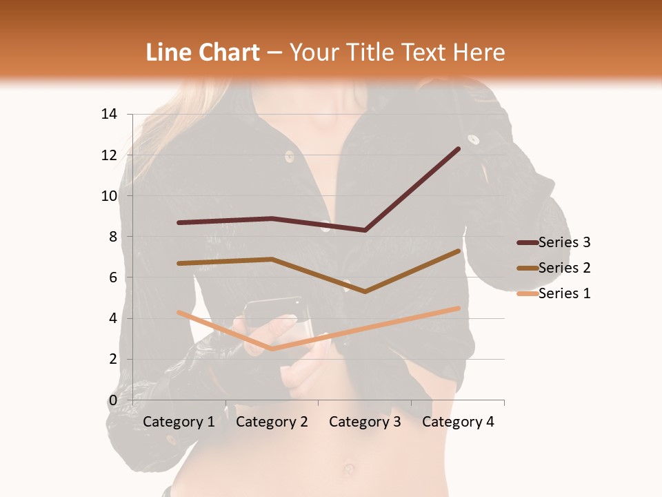 Beautiful Jeans Portrait PowerPoint Template