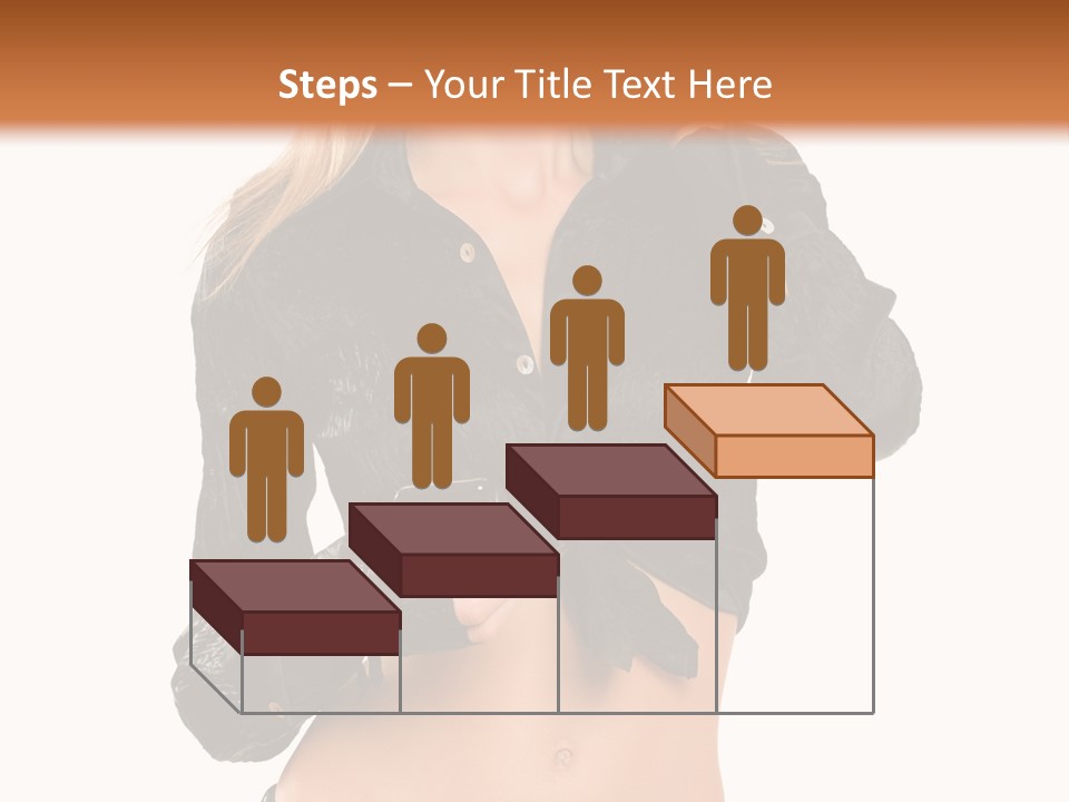 Beautiful Jeans Portrait PowerPoint Template