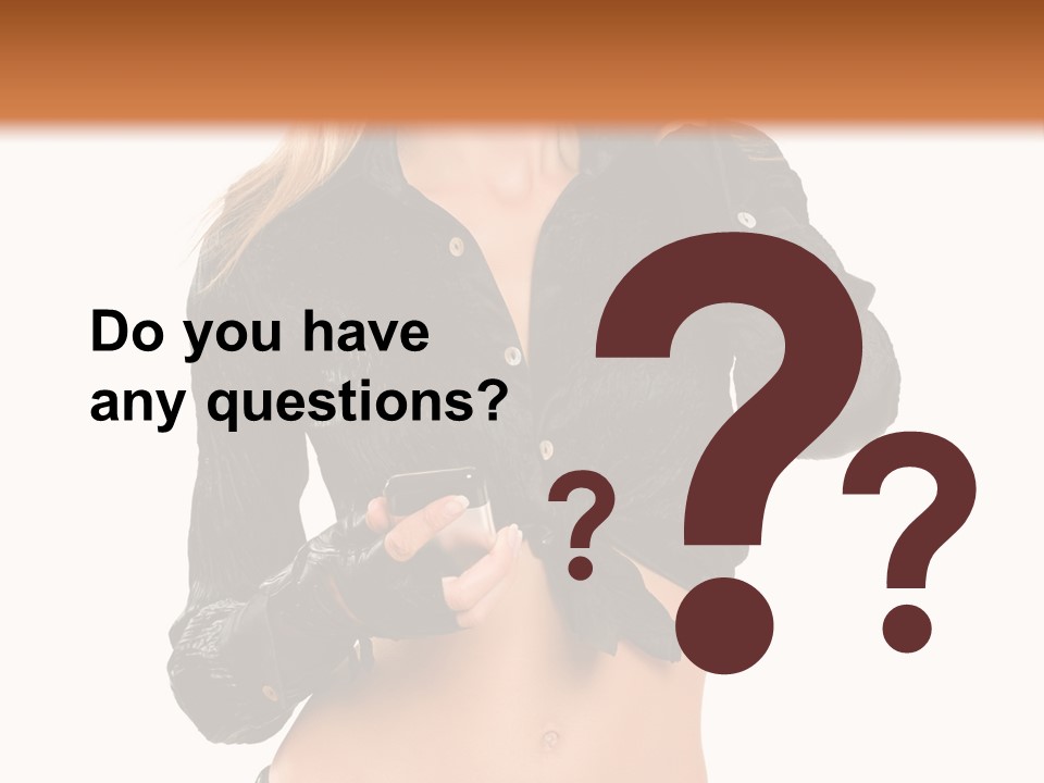 Beautiful Jeans Portrait PowerPoint Template