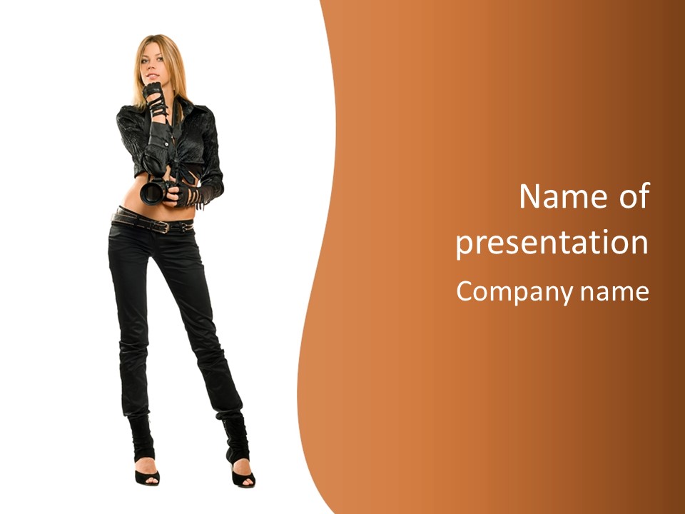 Lady Pretty Hobby PowerPoint Template