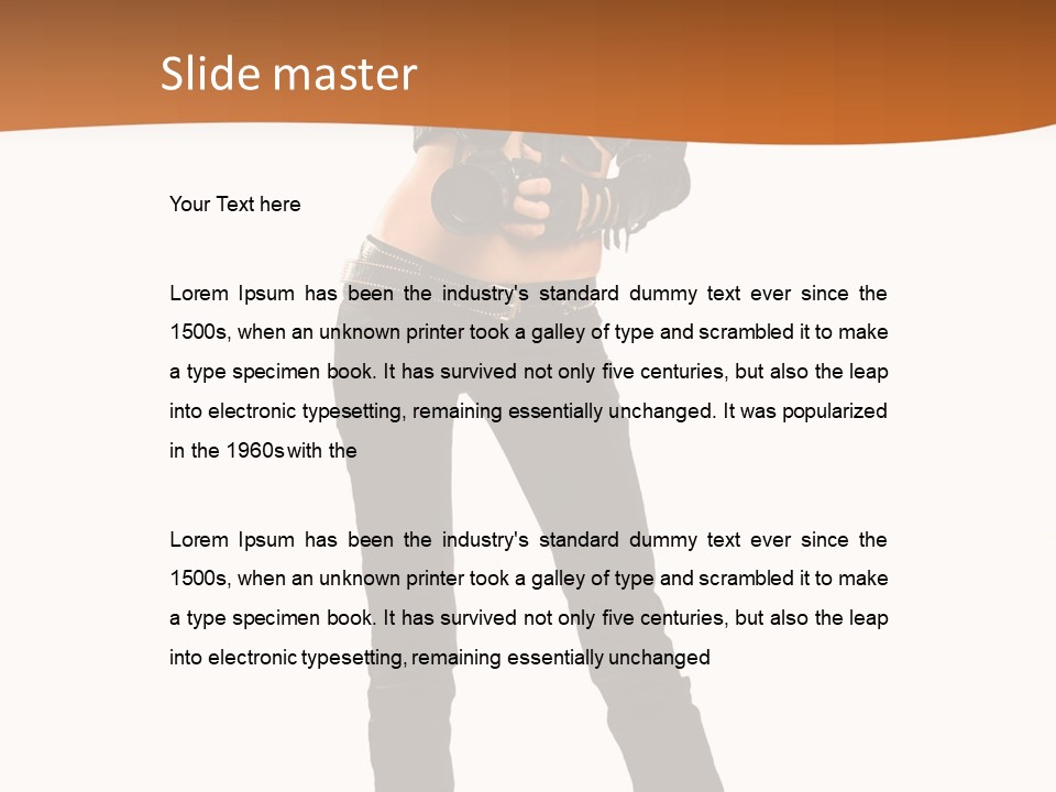 Lady Pretty Hobby PowerPoint Template