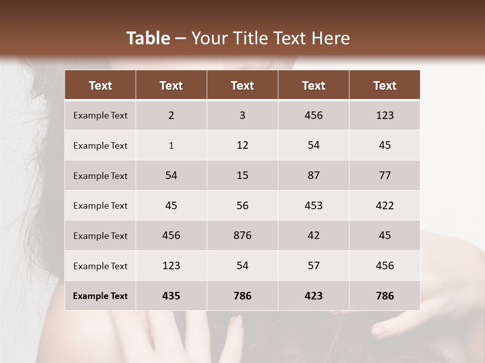 Make Hairdo Elegant PowerPoint Template