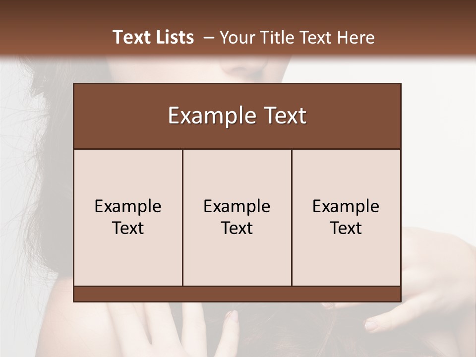 Make Hairdo Elegant PowerPoint Template