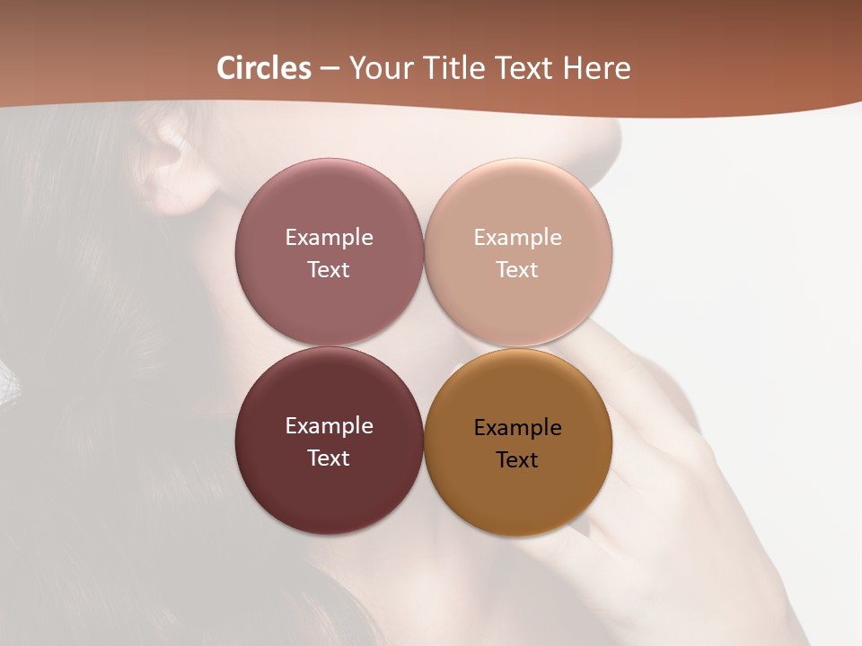 Young Caucasian Skin PowerPoint Template