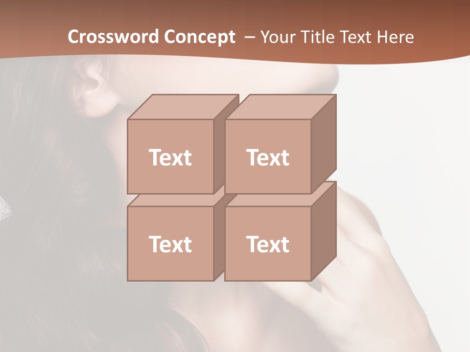 Young Caucasian Skin PowerPoint Template