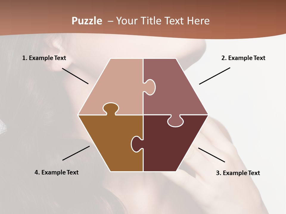 Young Caucasian Skin PowerPoint Template