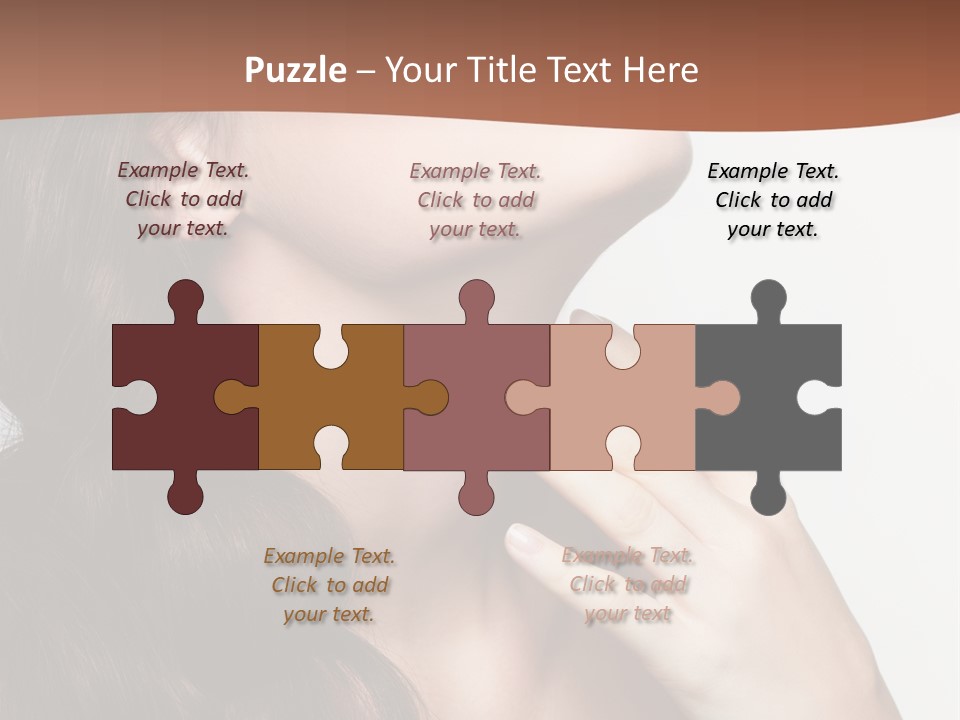 Young Caucasian Skin PowerPoint Template