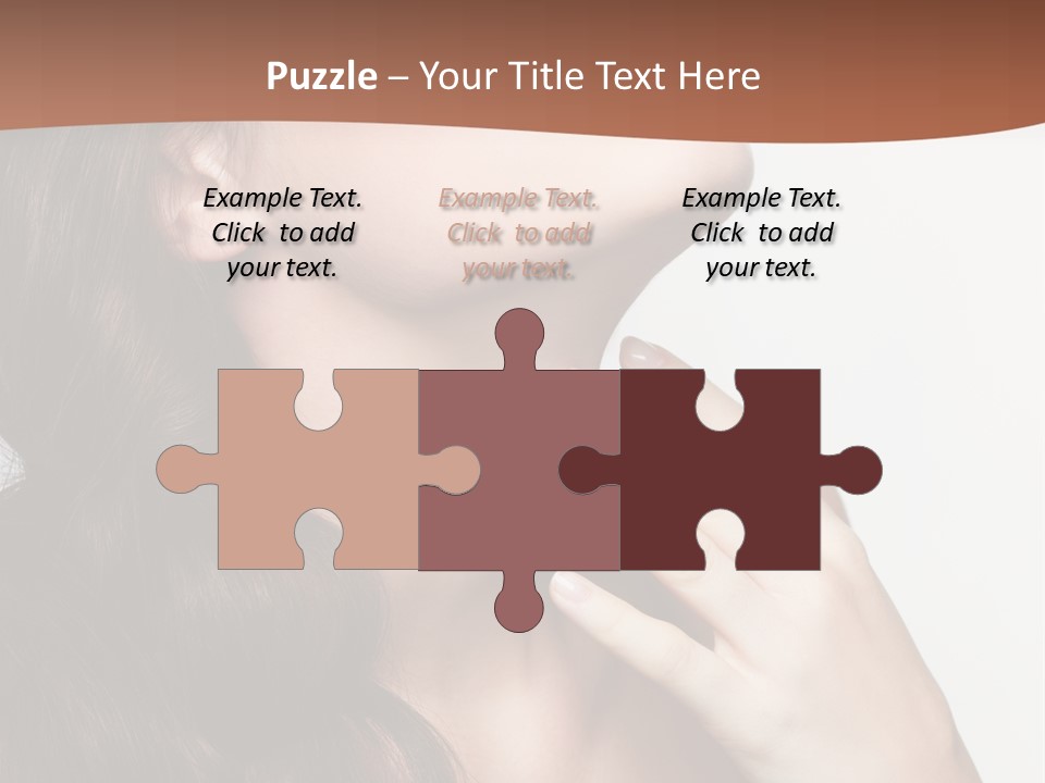 Young Caucasian Skin PowerPoint Template