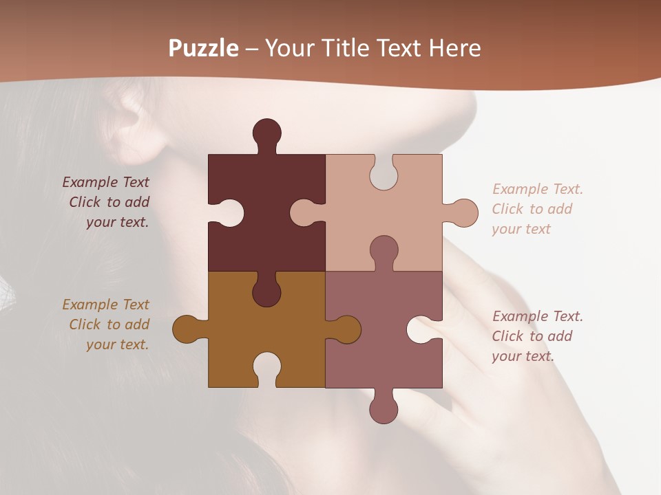 Young Caucasian Skin PowerPoint Template