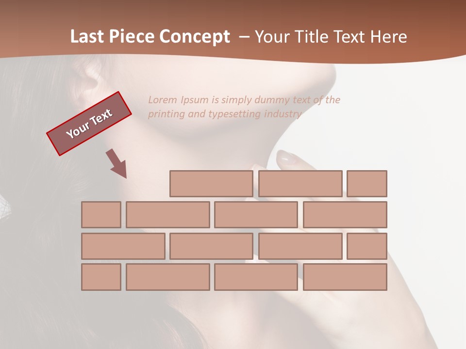 Young Caucasian Skin PowerPoint Template