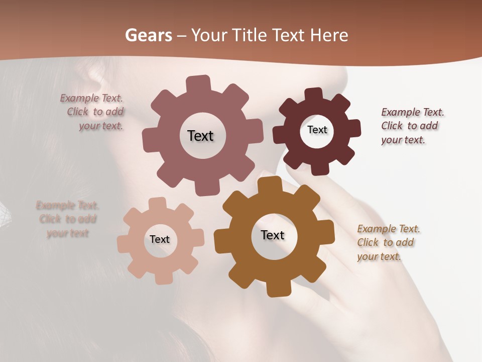 Young Caucasian Skin PowerPoint Template