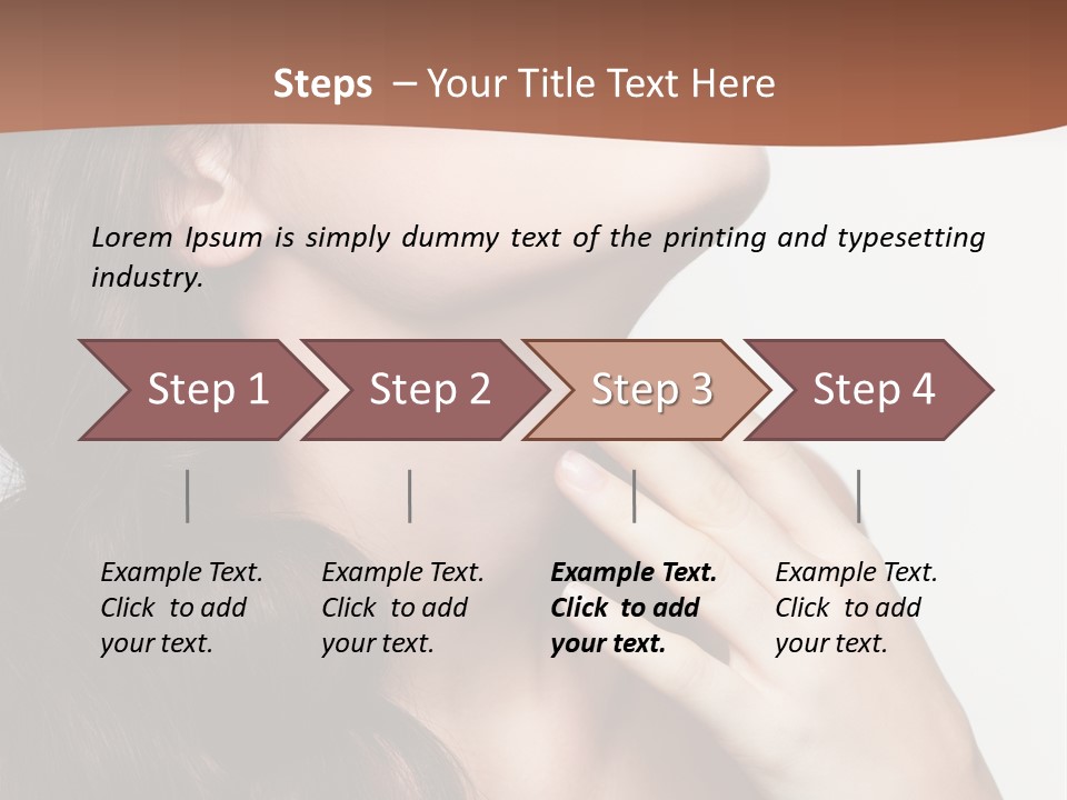 Young Caucasian Skin PowerPoint Template