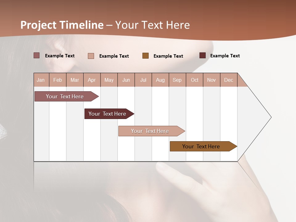 Young Caucasian Skin PowerPoint Template