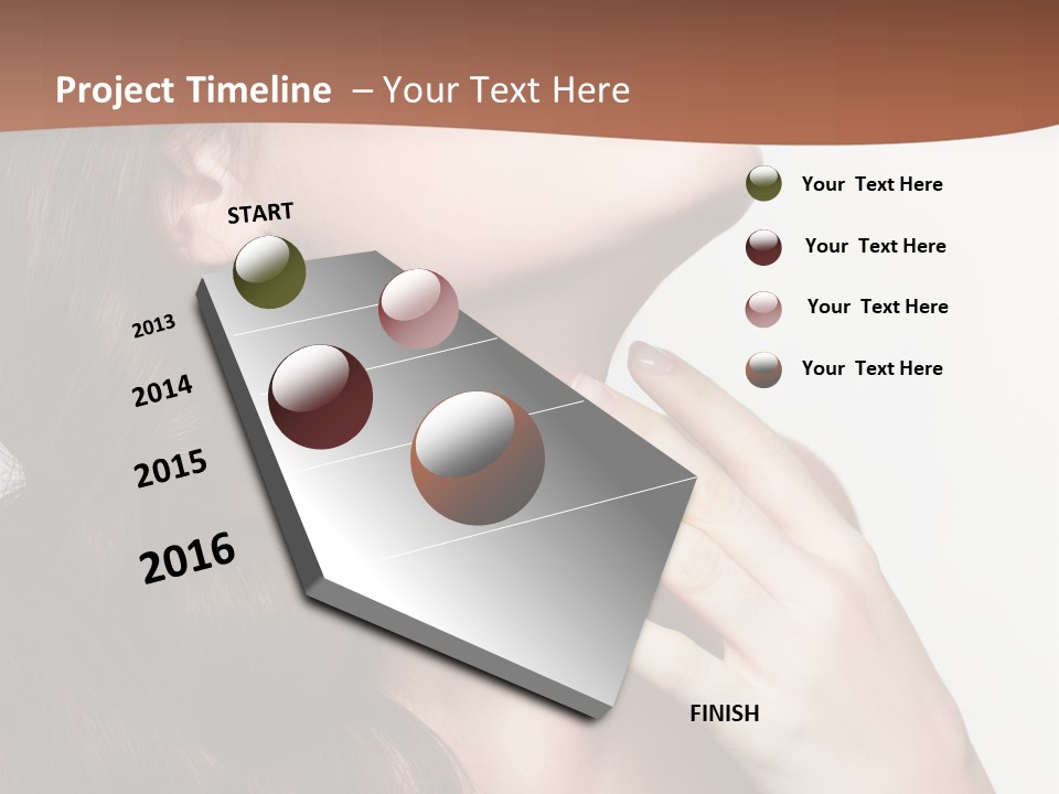 Young Caucasian Skin PowerPoint Template