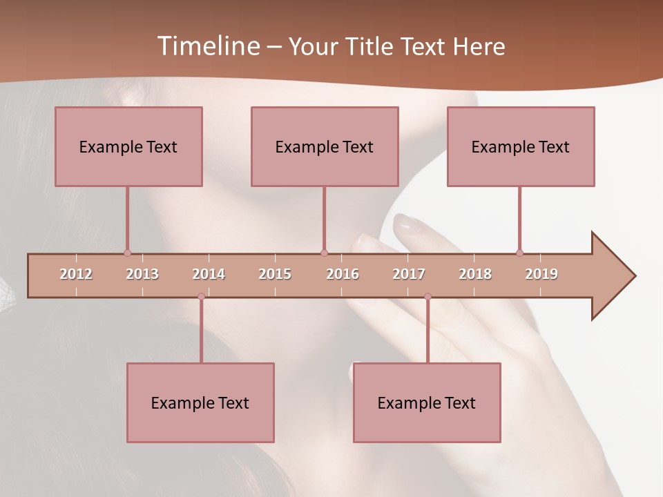 Young Caucasian Skin PowerPoint Template