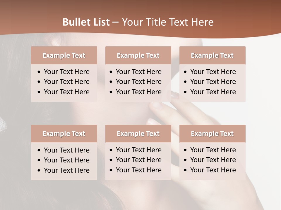 Young Caucasian Skin PowerPoint Template