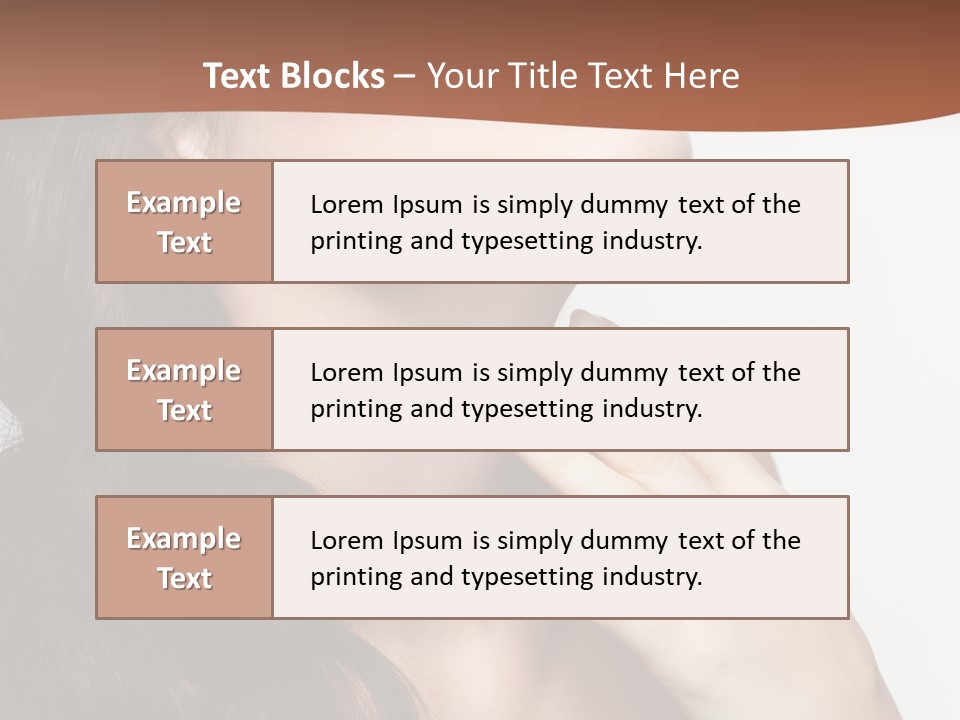 Young Caucasian Skin PowerPoint Template