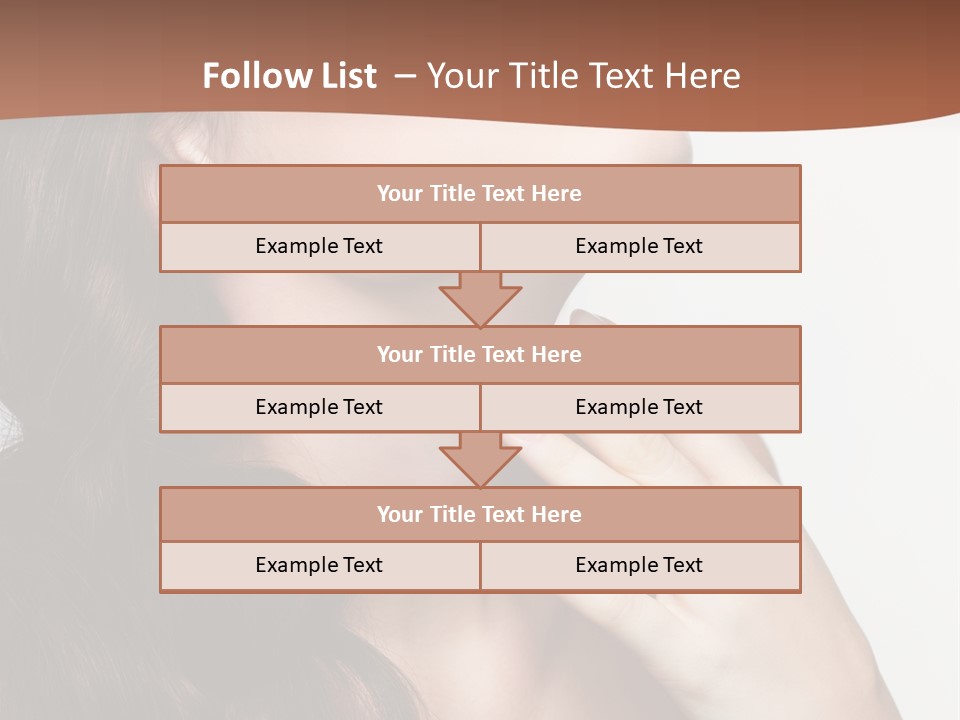 Young Caucasian Skin PowerPoint Template