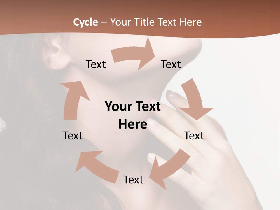 Young Caucasian Skin PowerPoint Template