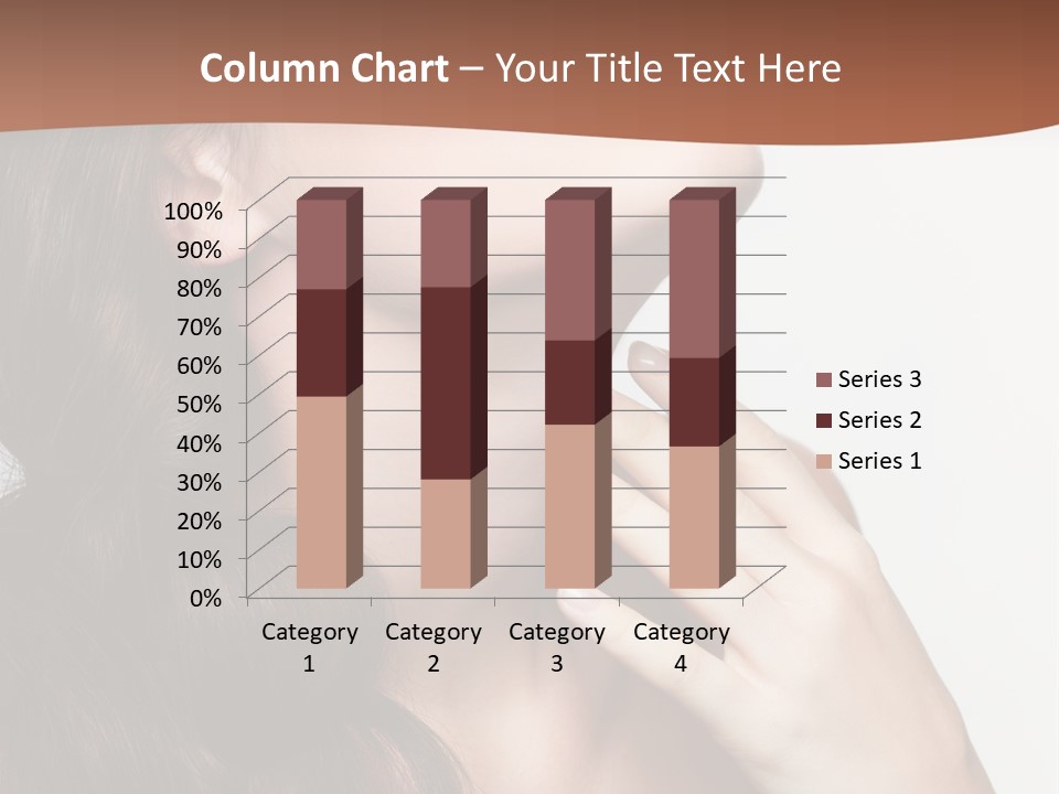 Young Caucasian Skin PowerPoint Template