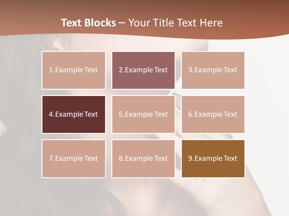 Young Caucasian Skin PowerPoint Template