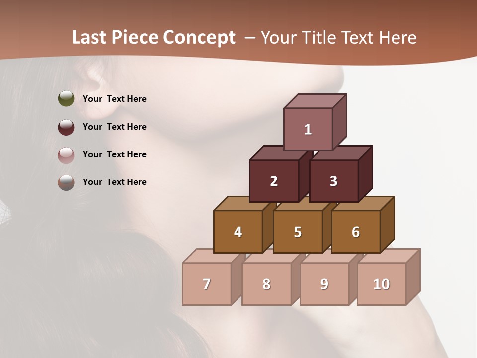 Young Caucasian Skin PowerPoint Template