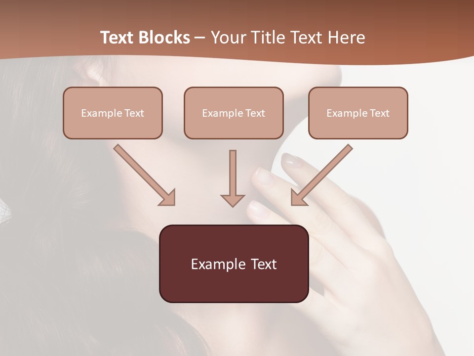 Young Caucasian Skin PowerPoint Template