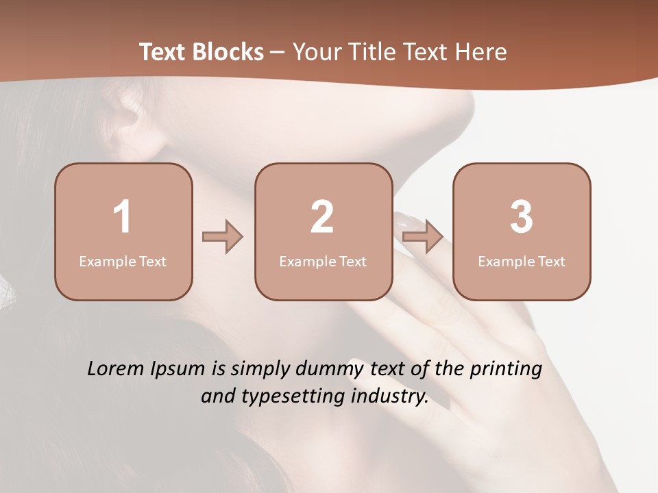 Young Caucasian Skin PowerPoint Template