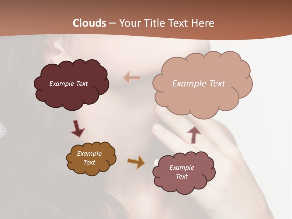 Young Caucasian Skin PowerPoint Template