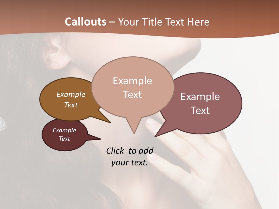 Young Caucasian Skin PowerPoint Template