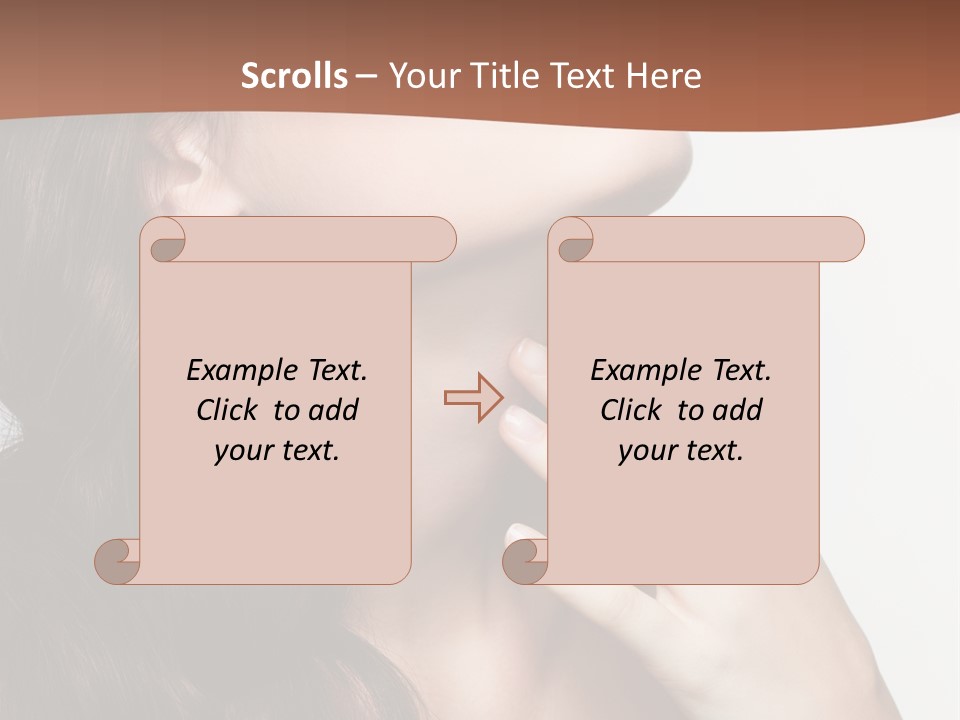 Young Caucasian Skin PowerPoint Template