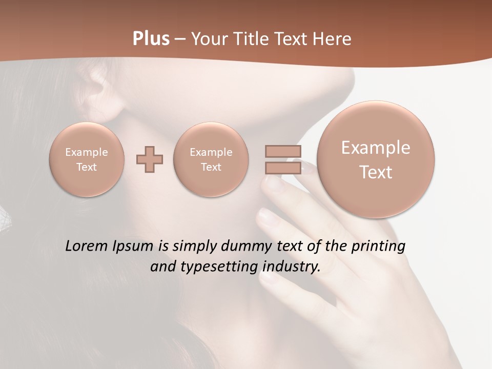 Young Caucasian Skin PowerPoint Template