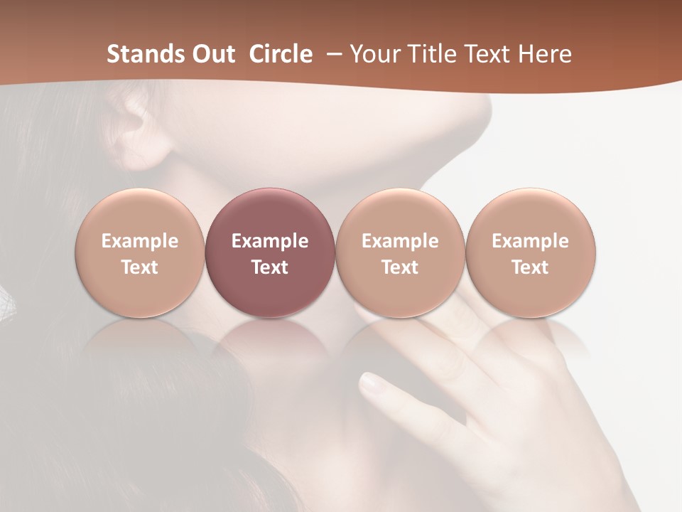 Young Caucasian Skin PowerPoint Template